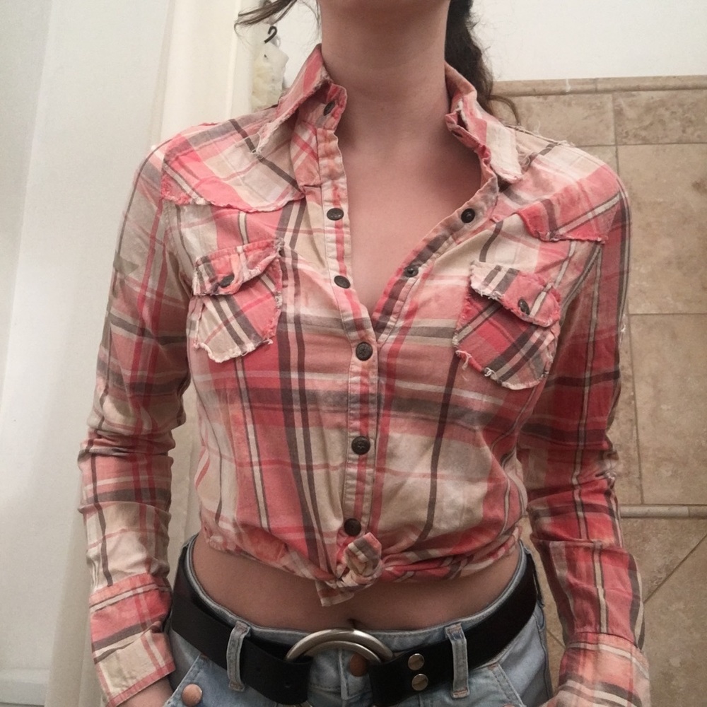 Distressed cowboy shirt